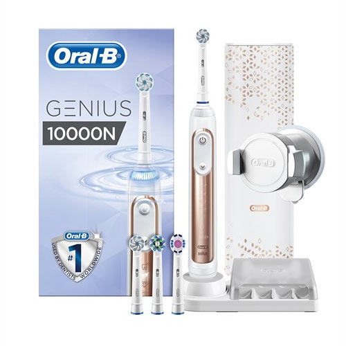 Voorschrijven slikken Geroosterd Oral-B Genius 10000 Rose Gold Electric Toothbrush 1 Item - صيدلي.كوم